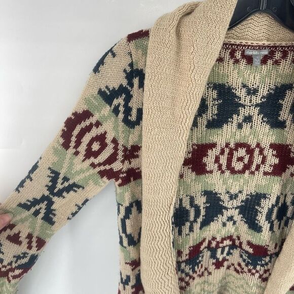 Charlotte Russe Women's Cardigan Sweater Open Front Acrylic Knit southwestern Sm - Picture 3 of 11